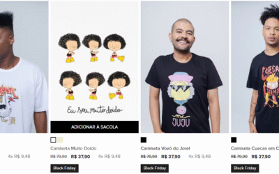 Black Friday do Irmão do Jorel: camisetas, pins e outros produtos oficiais com descontos fenomenais!